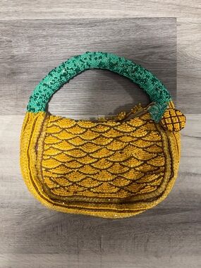 Beaded Shoulder Bag • NWT • Pineapple
